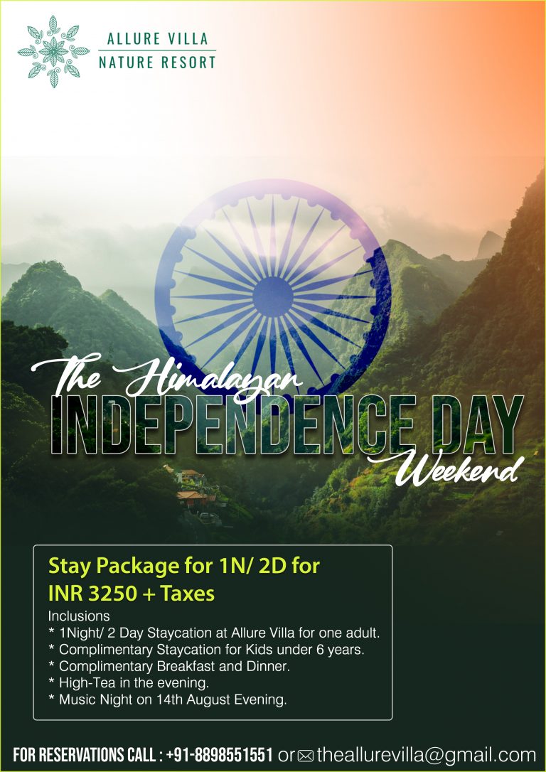 Independence Day Offer Mountain Staycation 2022